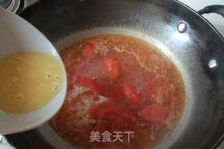 番茄蛋汤的做法步骤:7