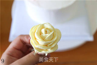 【小清新玫瑰生日蛋糕】的做法步骤:9