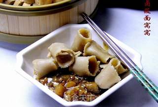 茄丁醋卤莜麦窝窝的做法步骤:22