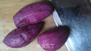 奶香紫薯饼的做法步骤：1