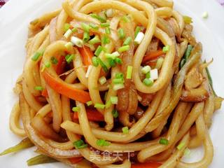 简单方便的快捷面食之------时蔬炒乌冬的做法步骤:8