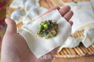茼蒿鲜肉大馄饨的做法步骤:12