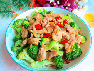 西兰花炒肉柳的做法步骤:14