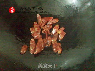 什素炒腊肠的做法步骤:3