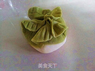 翡翠青菜包的做法步骤:14
