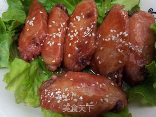 简单易做,超级好吃——蜜汁叉烧翅的做法步骤:15