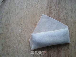 自家制作豆沙春卷的做法步骤:4