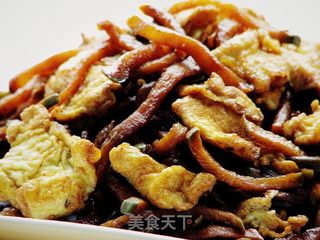 麻香萝卜干炒鸡蛋的做法步骤:8