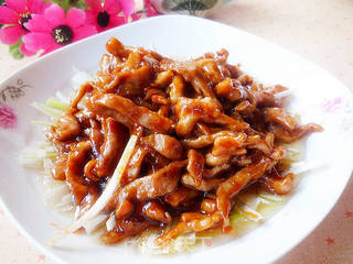 京酱肉丝的做法步骤:8