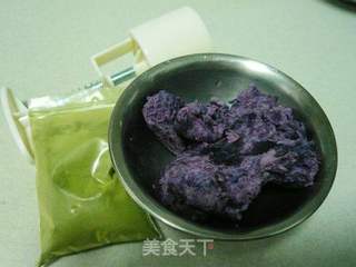 三色冰皮月饼的做法步骤:2