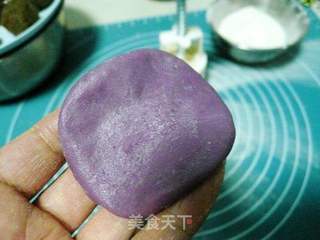 三色冰皮月饼的做法步骤:7