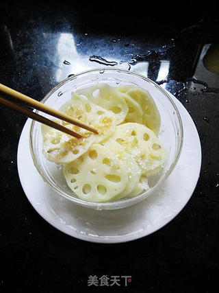 凉拌姜末藕片的做法步骤:14