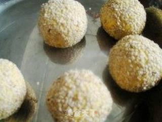 红豆沙南瓜球的做法步骤:7