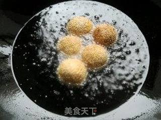 红豆沙南瓜球的做法步骤:8