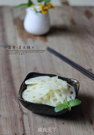 凉拌姜末藕片的做法步骤:17