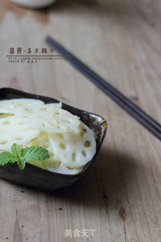 凉拌姜末藕片的做法步骤:18