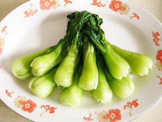香菇扒油菜的做法步骤:4