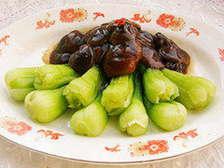 香菇扒油菜的做法步骤:12