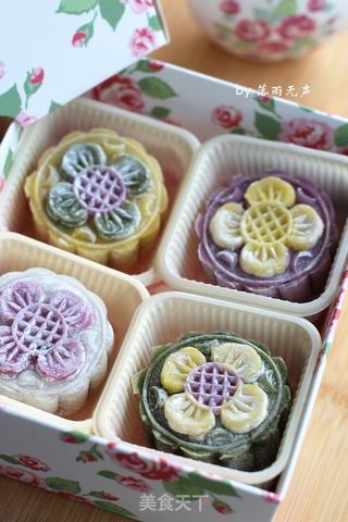 花样冰皮月饼的做法步骤:18