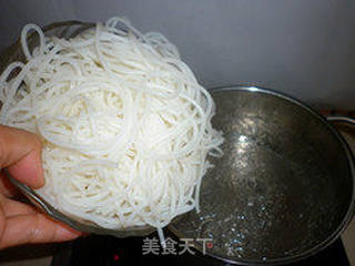 菱角丸子米粉的做法步骤:6
