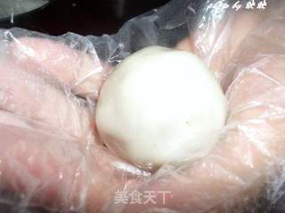 绿豆沙冰皮月饼的做法步骤：9