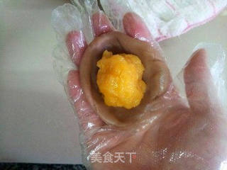冰皮月饼----哈密瓜馅的做法步骤:9