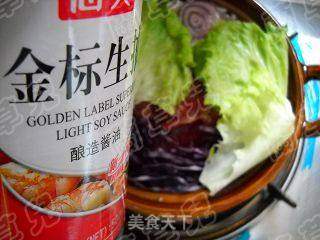 甘蓝煲仔饭的做法步骤:10