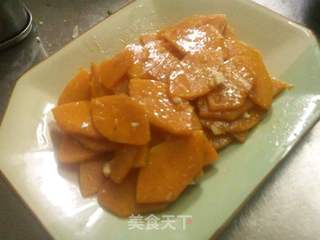 南瓜扒肉片的做法步骤:4