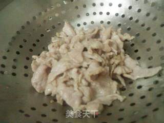 南瓜扒肉片的做法步骤:5