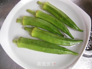 肉酿秋葵的做法步骤：4