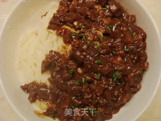 南北结合版~肉末茄子炸酱面的做法步骤:8