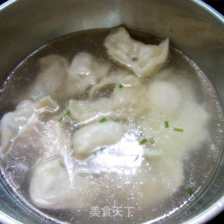高汤煮饺的做法步骤:5