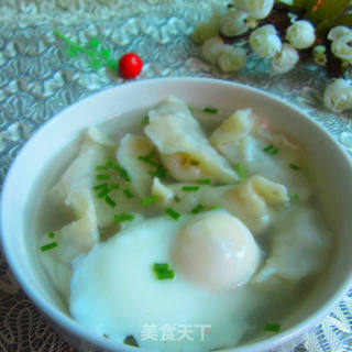 高汤煮饺的做法步骤:6