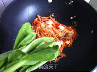 五彩炒米粉的做法步骤:10