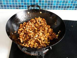 香菇肉酱饭的做法步骤:12