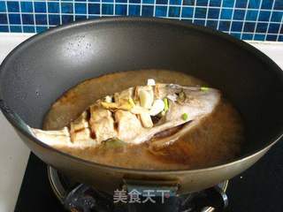 红烧扒皮鱼的做法步骤:6