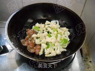 腊味菜花粉丝煲的做法步骤:6