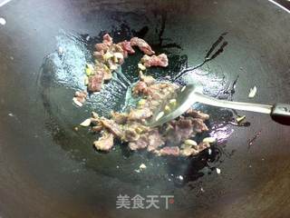京葱爆牛肉的做法步骤:5