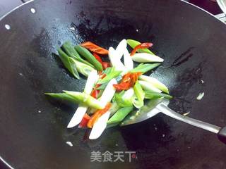 京葱爆牛肉的做法步骤:6