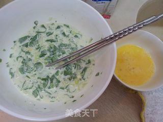 营养早餐—牛奶鸡蛋糊塌子的做法步骤:2