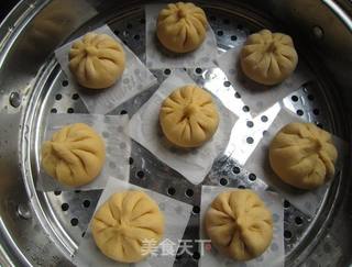 南瓜鲜肉包的做法步骤:15