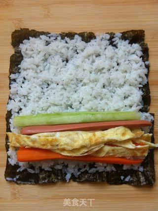 家庭版简易寿司的做法步骤:2