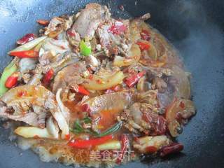 干锅牛头肉——新疆味道的做法步骤:11