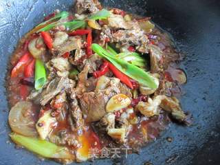 干锅牛头肉——新疆味道的做法步骤:12
