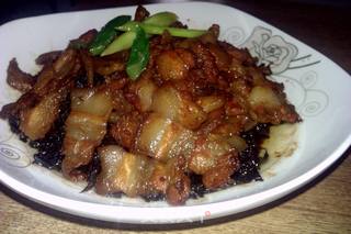 农家梅菜扣肉的做法步骤:9