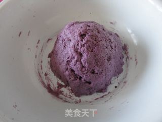紫薯菊花卷的做法步骤：4