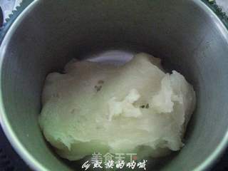 抹茶蜜豆冰皮月饼的做法步骤:5