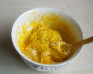 南瓜红豆糯米糍的做法步骤:4