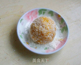 南瓜红豆糯米糍的做法步骤:9