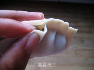 圆白菜猪肉蒸饺的做法步骤:11
